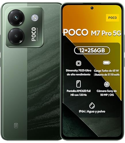 POCO M7 Pro 5G Green 12GB RAM 256GB ROM : Amazon.ae